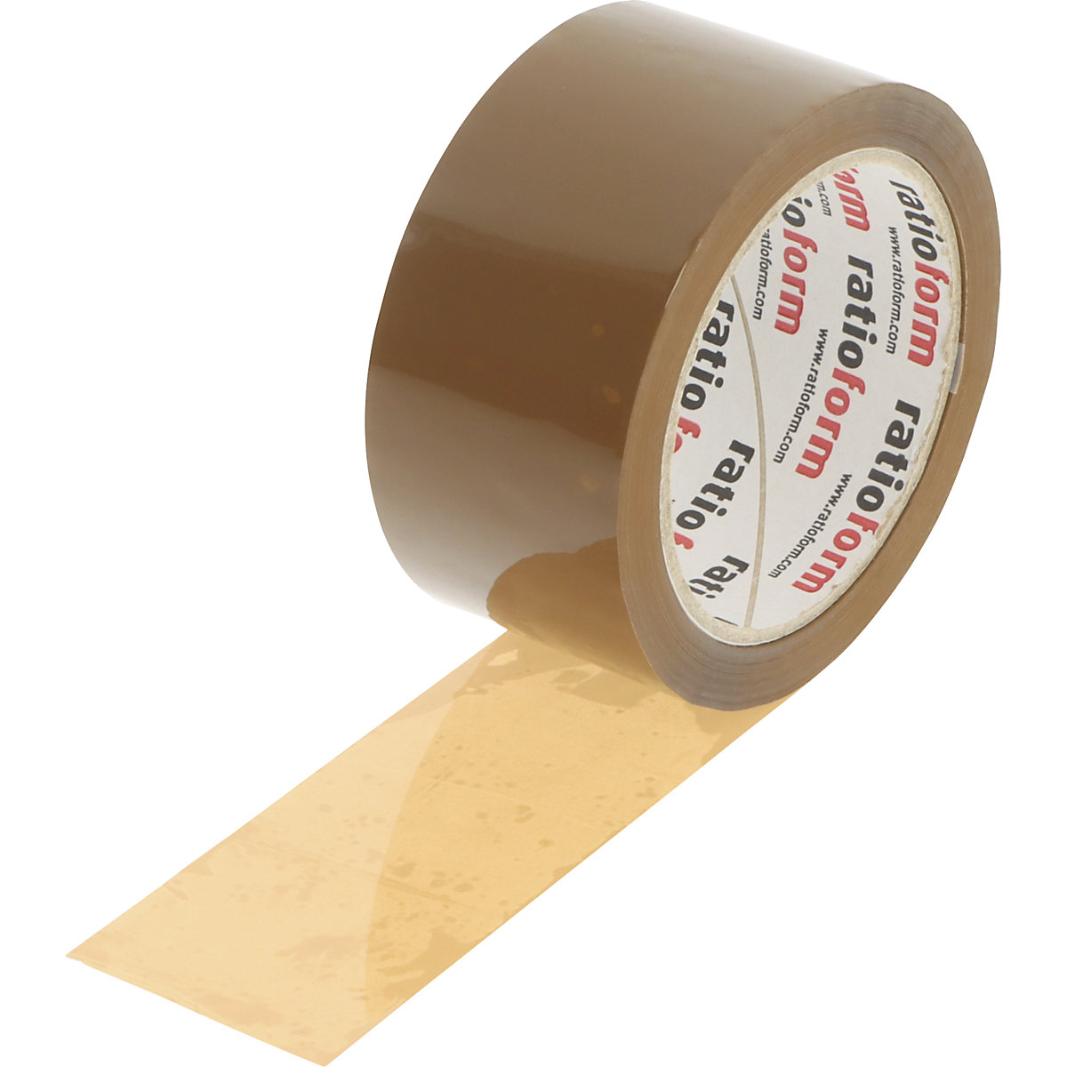 PP-Packband ratioform, Materialstärke 45 µm, VE 6 Rollen, braun, Bandbreite 50 mm-3
