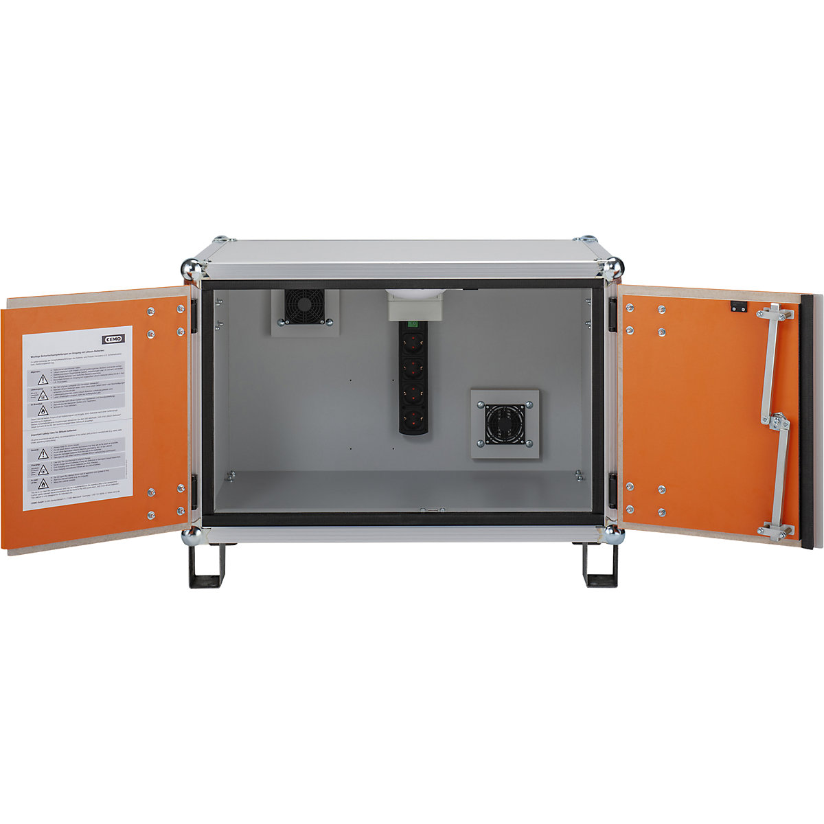 BASIC biztonsági akkumulátortöltő szekrény – CEMO (Termék képe 2)-1