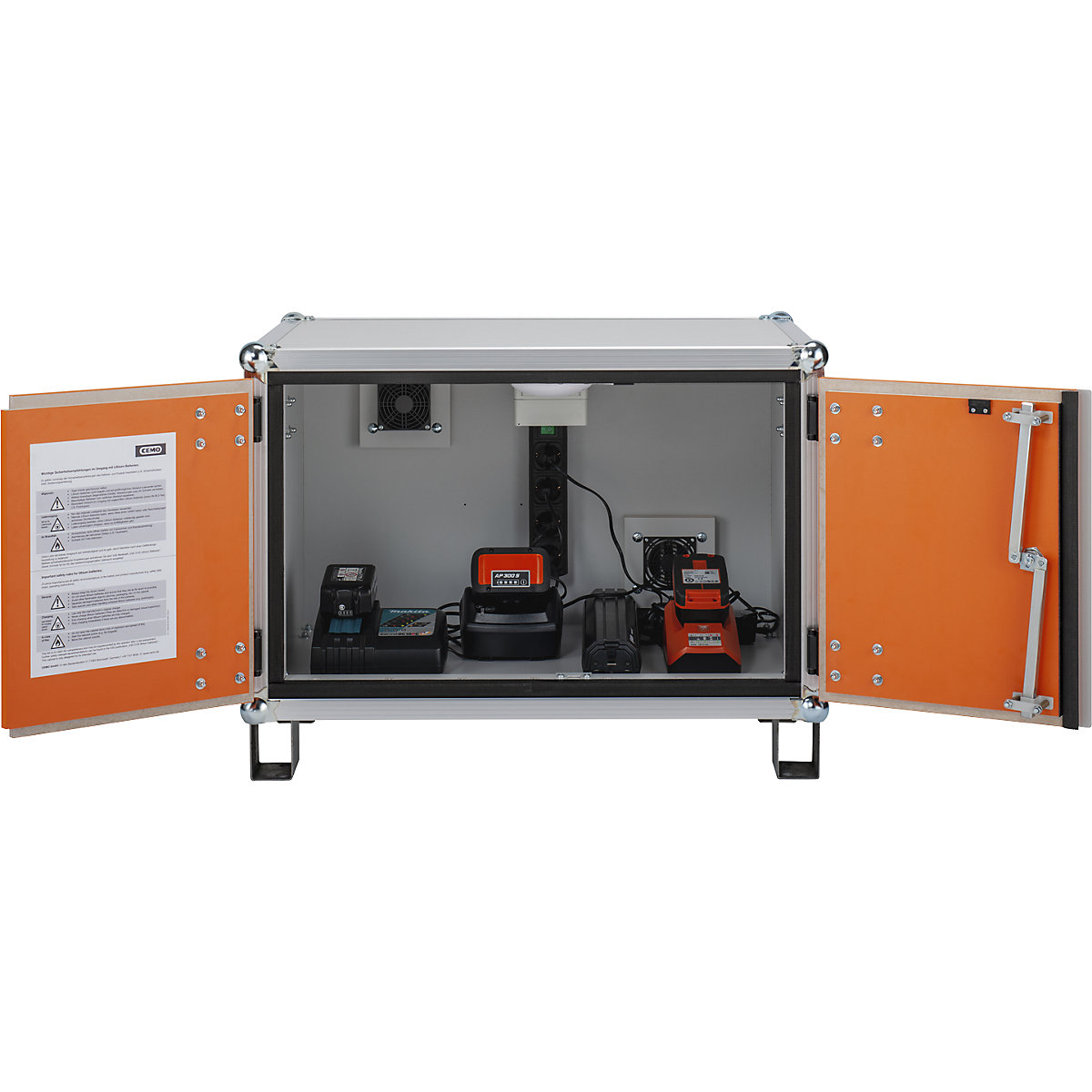 BASIC biztonsági akkumulátortöltő szekrény – CEMO (Termék képe 2)-1