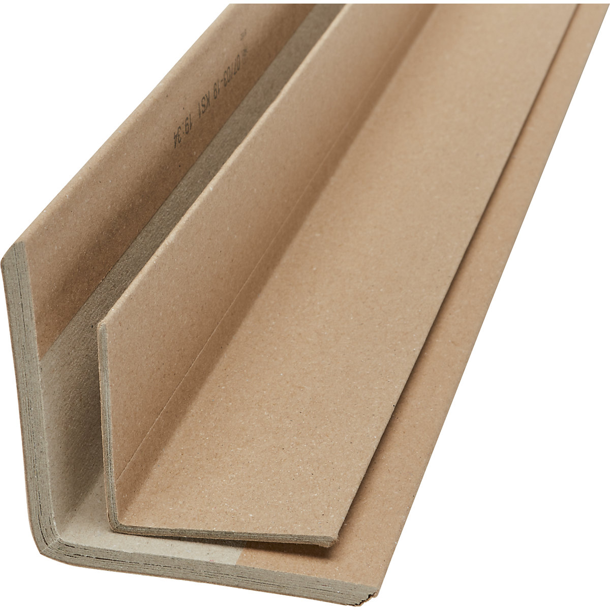 Randbeschermingslijst – ratioform terra, van massief karton, 3 mm, VE = 1 pallet, afmetingen L-profiel 50 x 50 mm, lengte 1600 mm, VE = 2720 stuks-5