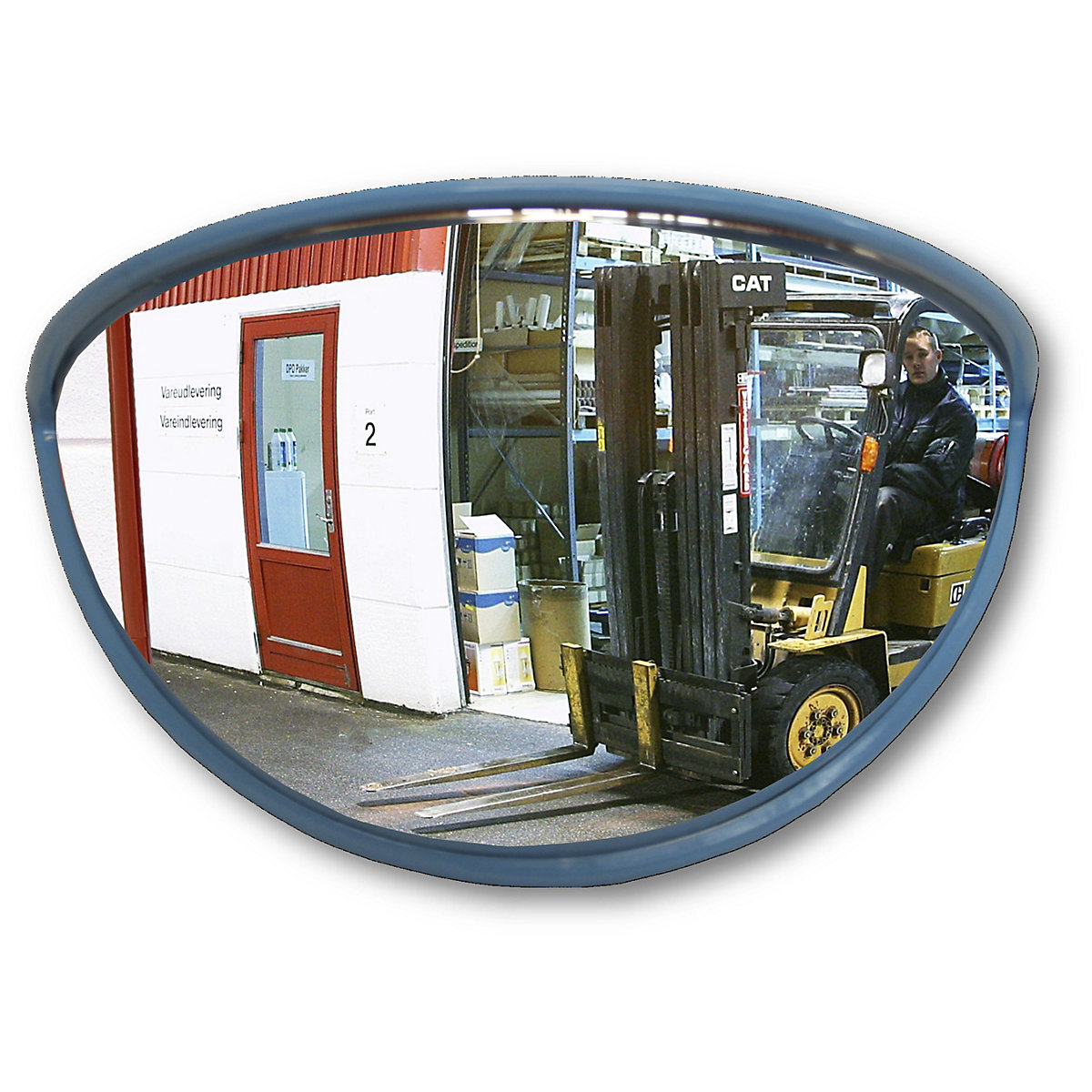 Širokúhlé zrcadlo – eurokraft pro, pro použití uvnitř i venku, 180°, š x v x h 820 x 420 x 330 mm-5