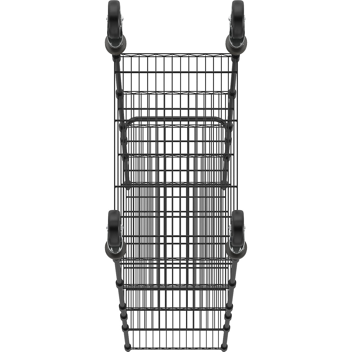 Stolový vozík z drôtenej mriežky, čierna (Zobrazenie produktu 3)-2