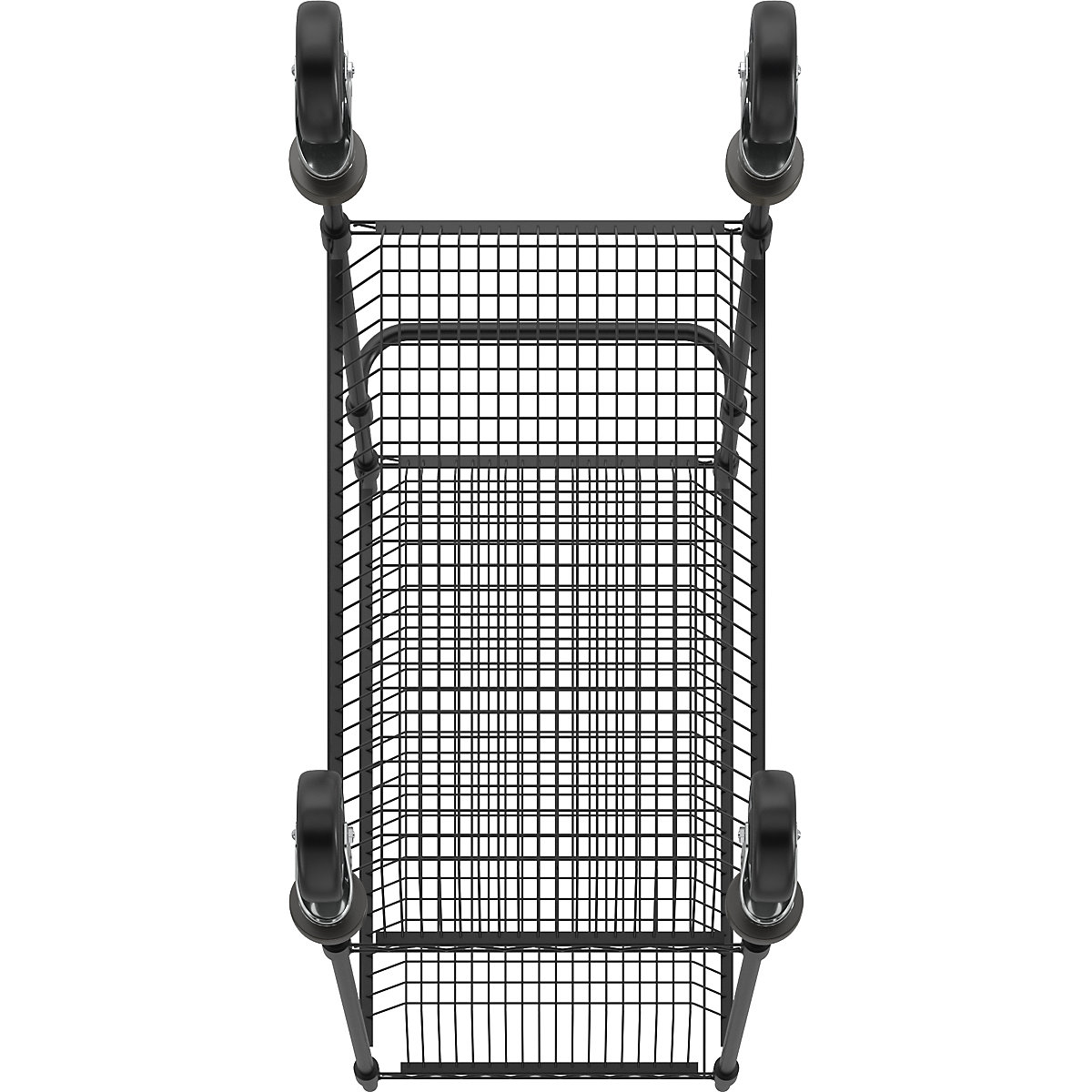 Stolový vozík z drôtenej mriežky, čierna (Zobrazenie produktu 4)-3