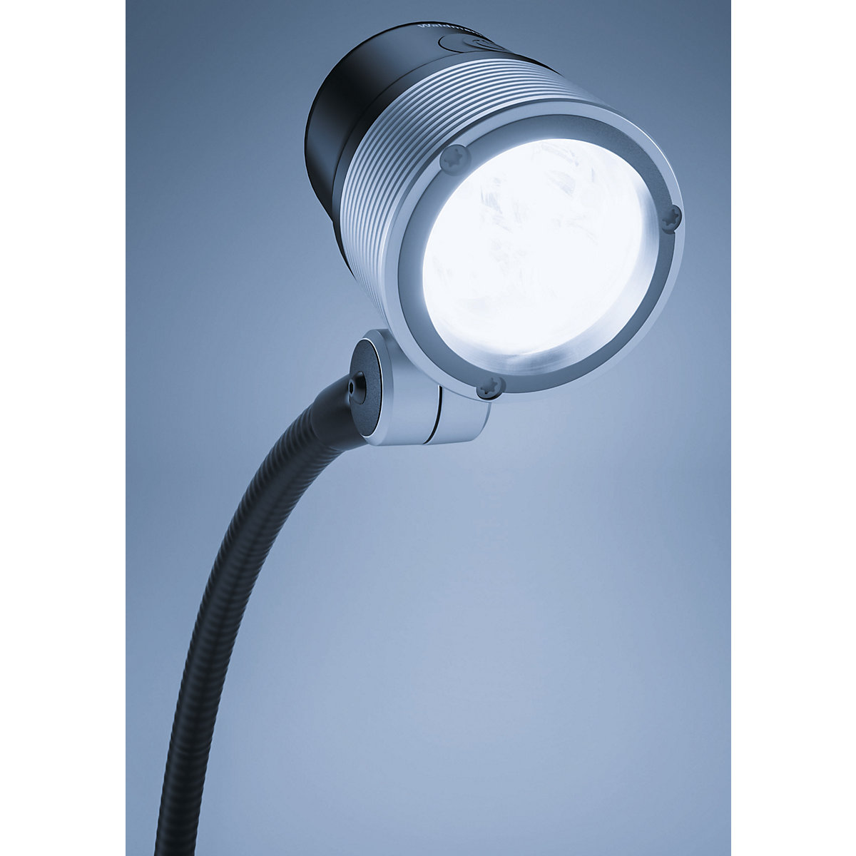 LED strojové svietidlo s flexibilným ramenom – Waldmann (Zobrazenie produktu 2)