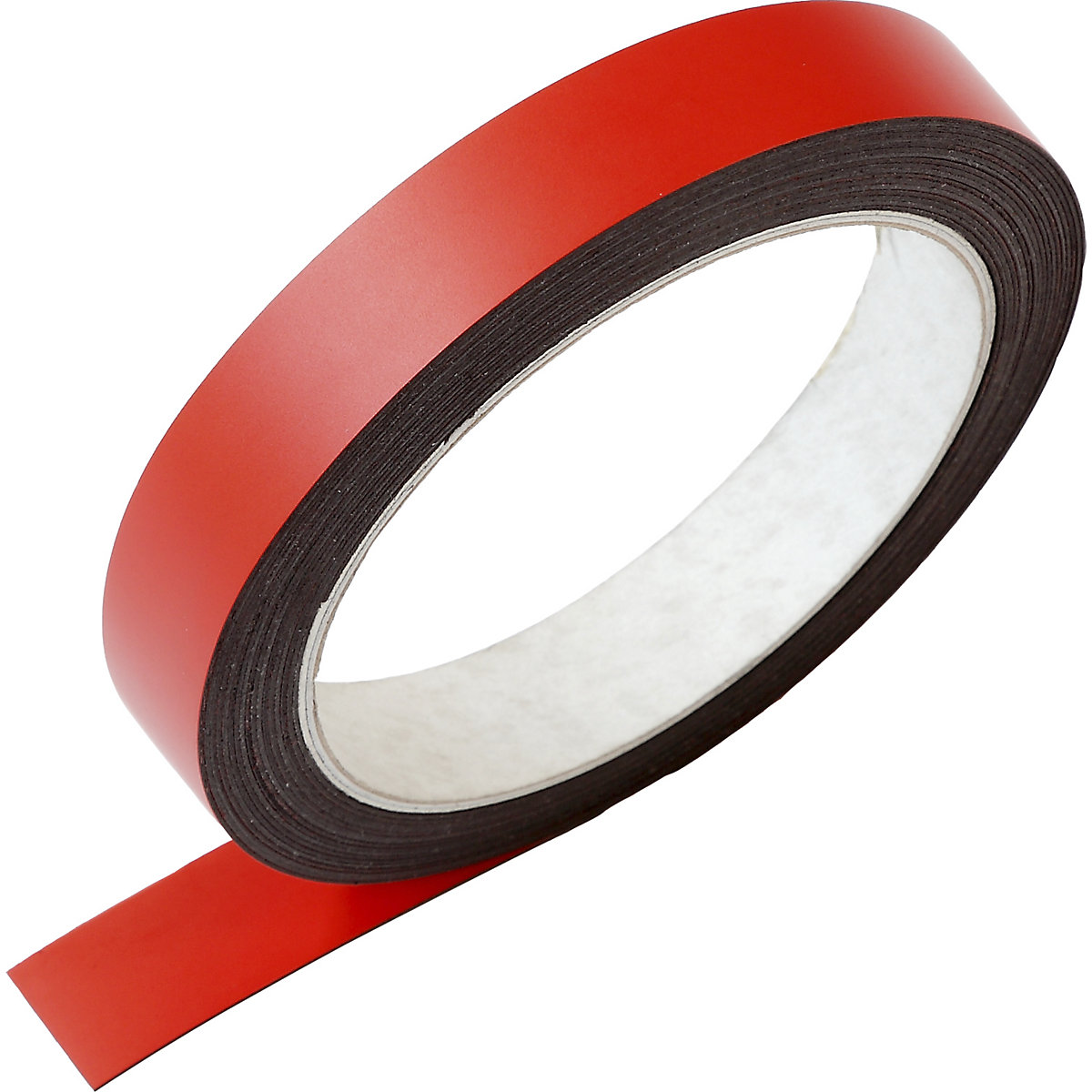 Magnetický pásik, d x š 5000 x 15 mm, 1 kotúč, červená-3