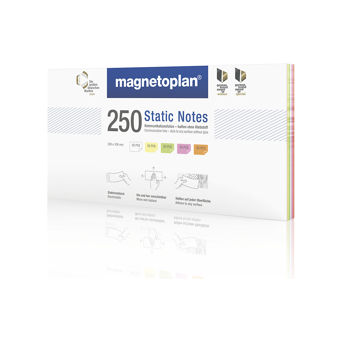 Priľnavé poznámkové lístky Static Notes – magnetoplan (Zobrazenie produktu 12)-11