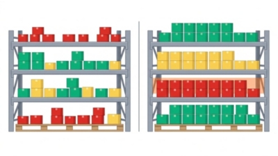 Vergleich ineffiziente versus optimierte Lagerorganisation nach ABC-Analyse: A-Artikel werden in der Goldenen Zone auf Greifhöhe platziert