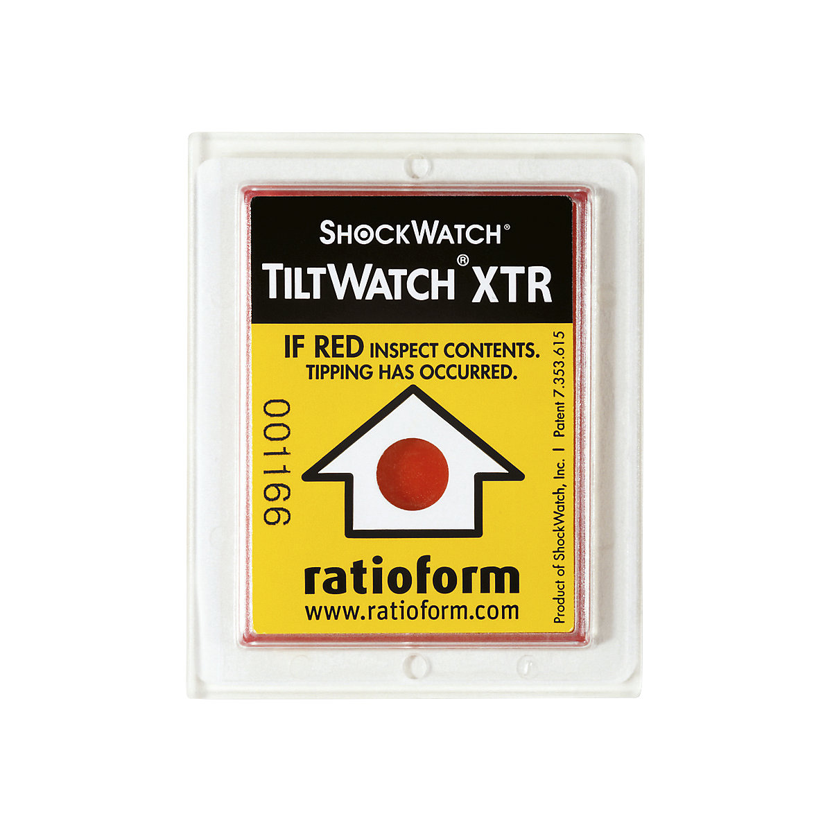 Tiltwatch® XTR Warnetiketten (Produktabbildung 2)-1