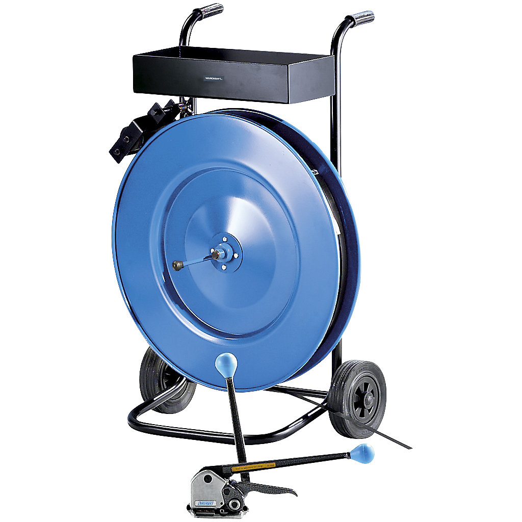 Fahrbarer Umreifungswagen Für PET-/PP-/Stahlband – 200/400 Mm Bandrollen, 80 Kg Traglast, Mit Rädern
