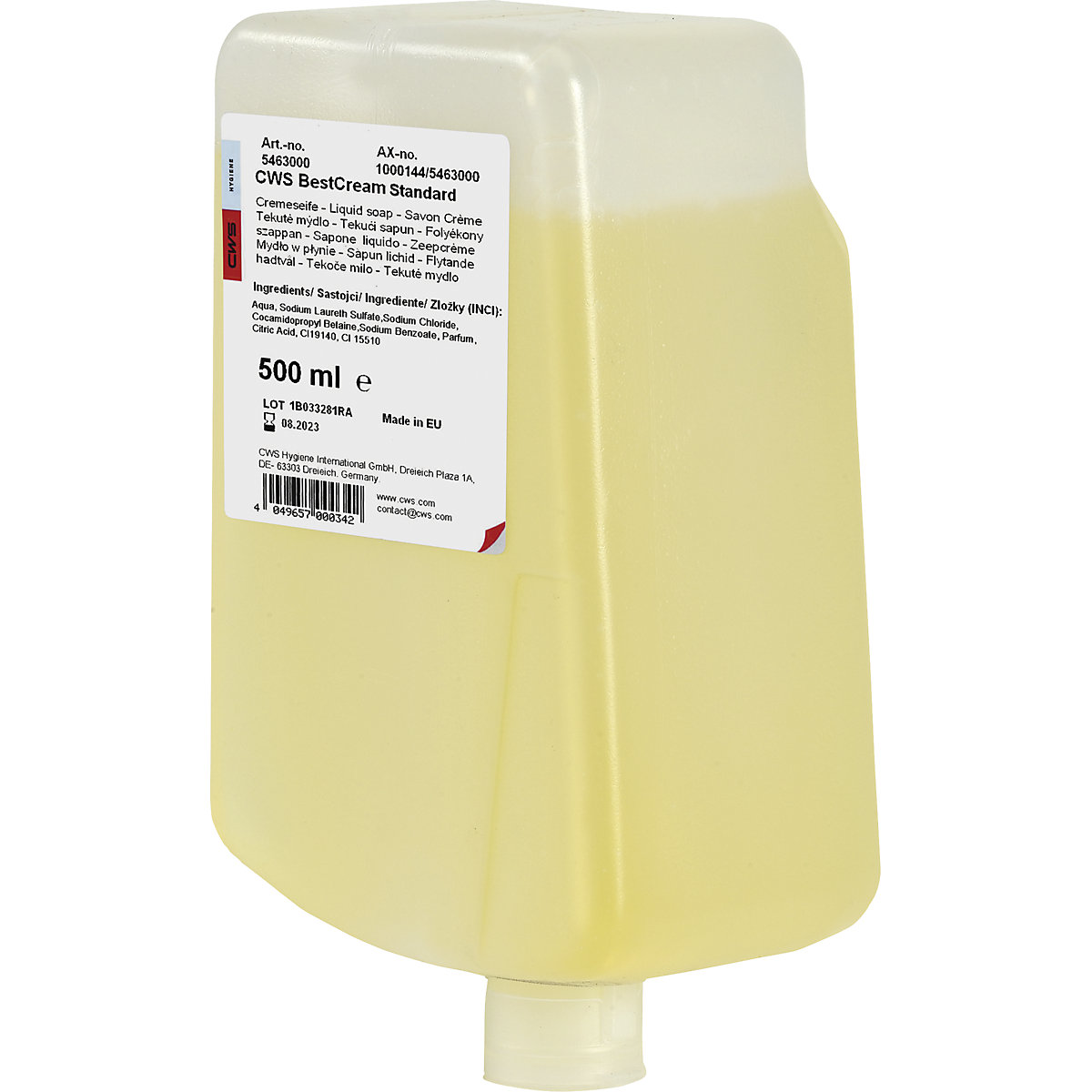 Seifencreme Best Cream Nachfüller CWS