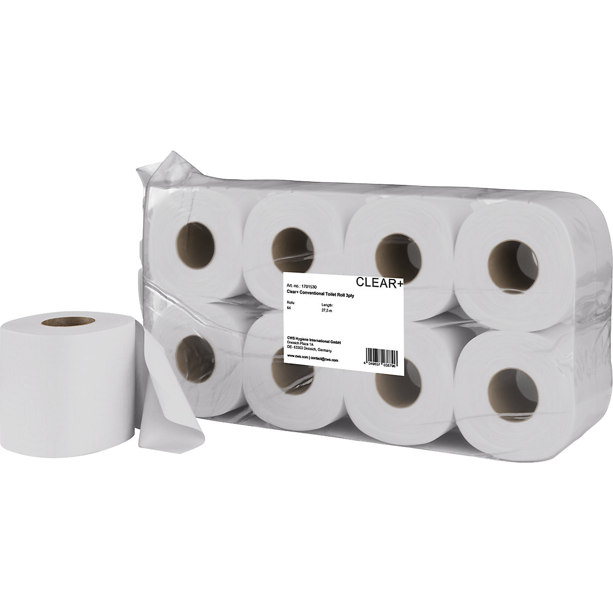 Toilettenpapier Standard Clear+