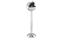 Spherical pedestal ashtray made of stainless steel