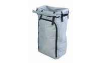 Reusable waste sack for hygienic cleaning trolleys