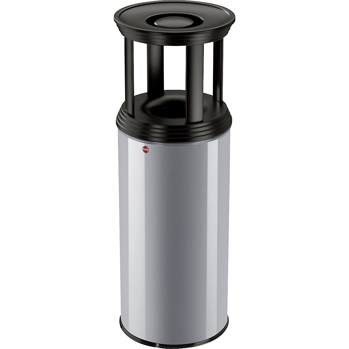 ProfiLine Safe Plus XL safety combination ashtray – Hailo, capacity 45 l, HxØ 920 x 330 mm, silver-6