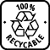 Fully recyclable. These products are made of high-grade new granulate (non-recycled) and have the appropriate symbol. Genuine recycling is therefore possible.