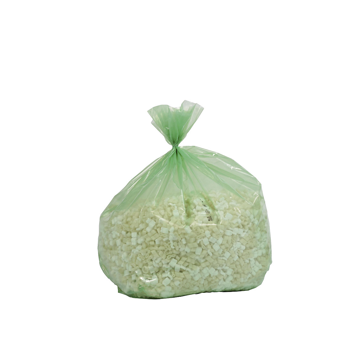 PREMIUM large capacity waste sacks, LDPE, 240 l, LxWxH 650 x 550 x 1350 mm, 80 µm, green-transparent, pack of 100-2