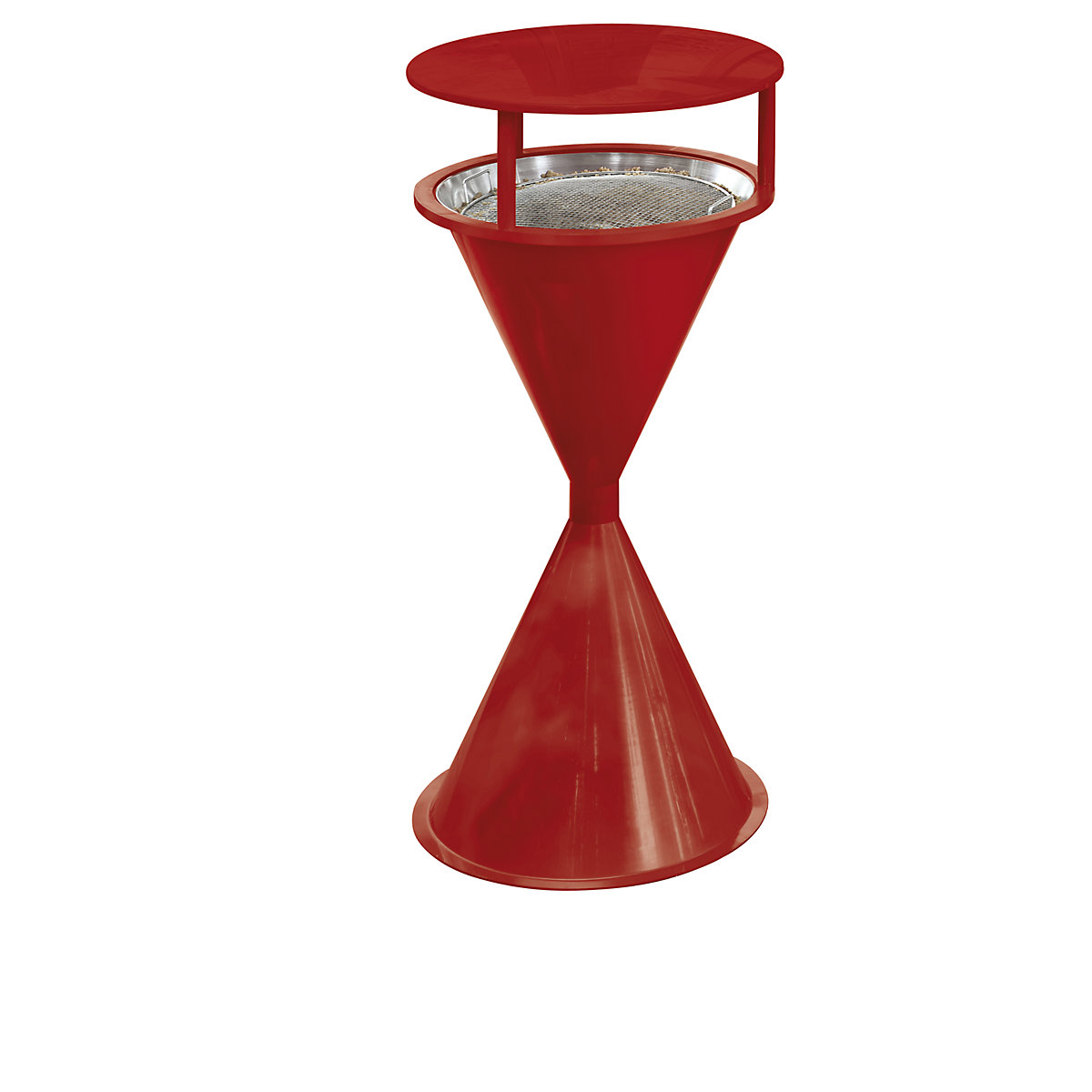 Conical pedestal ashtray made of plastic – VAR (Product illustration 2)-1