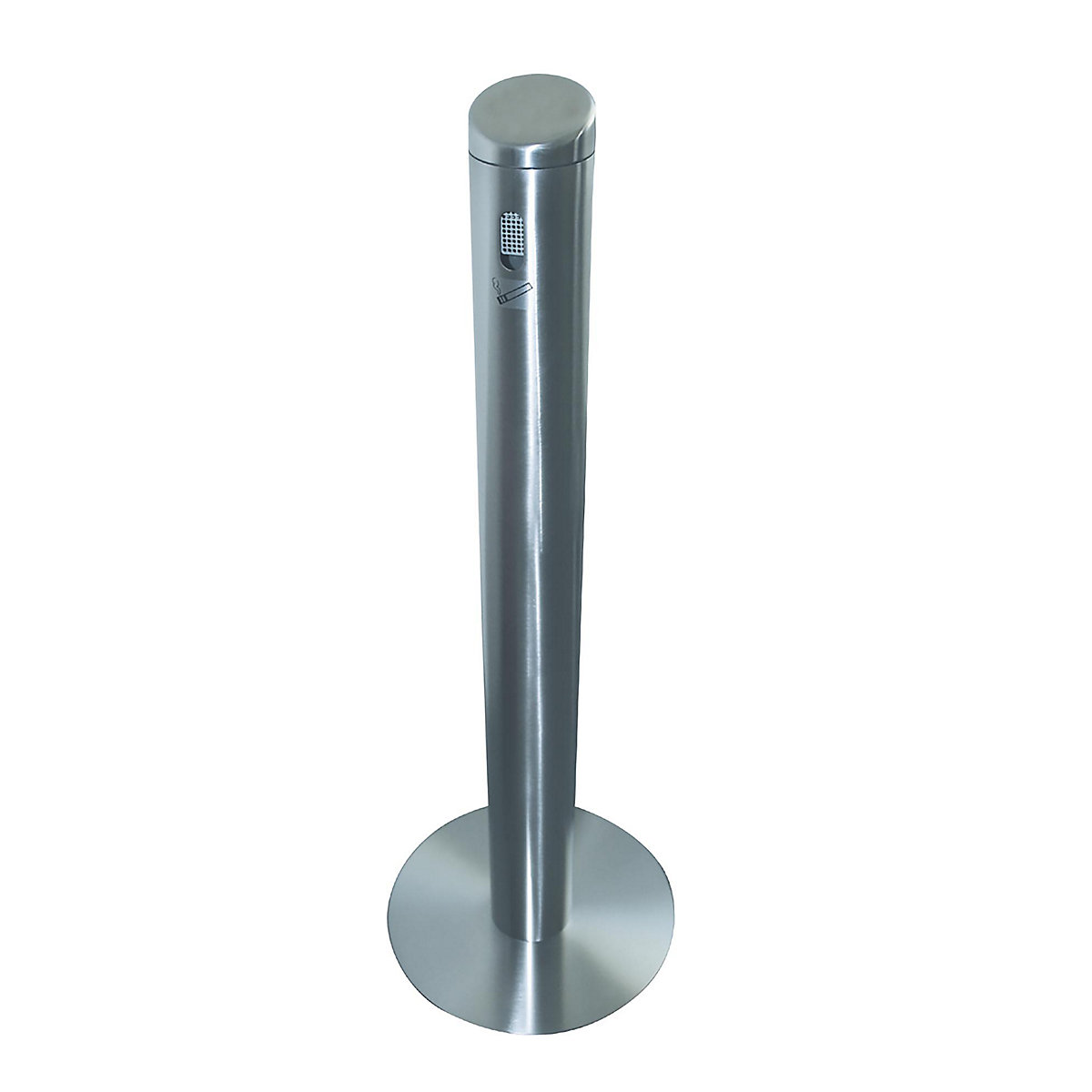Pedestal ashtray, capacity 3 l, stainless steel