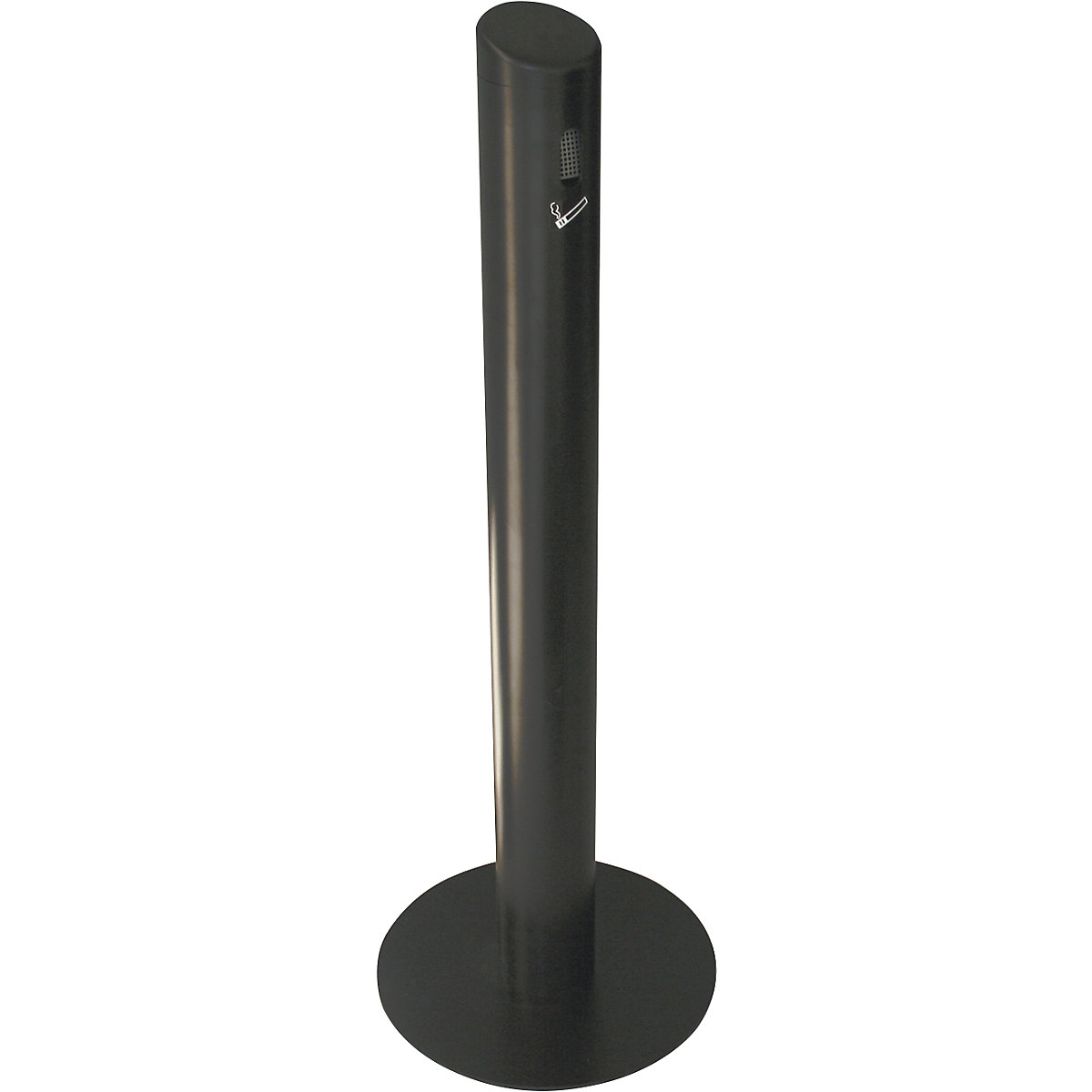 Pedestal ashtray, aluminium, capacity 3 l, black-2