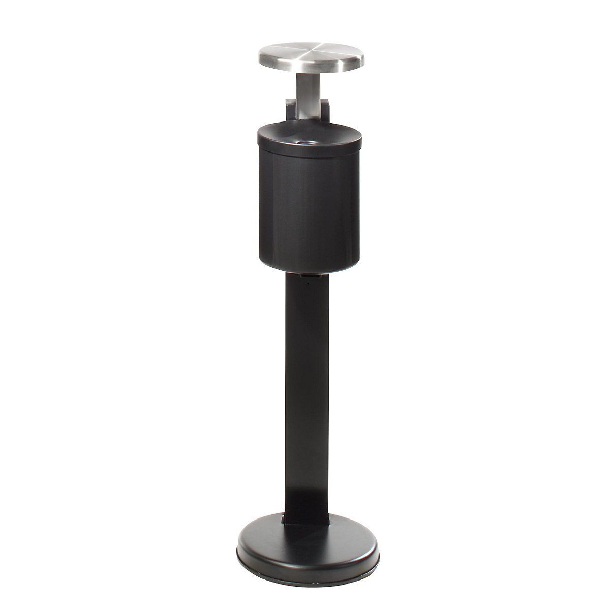 Safety pedestal ashtray with hood, capacity 6 l, graphite-3