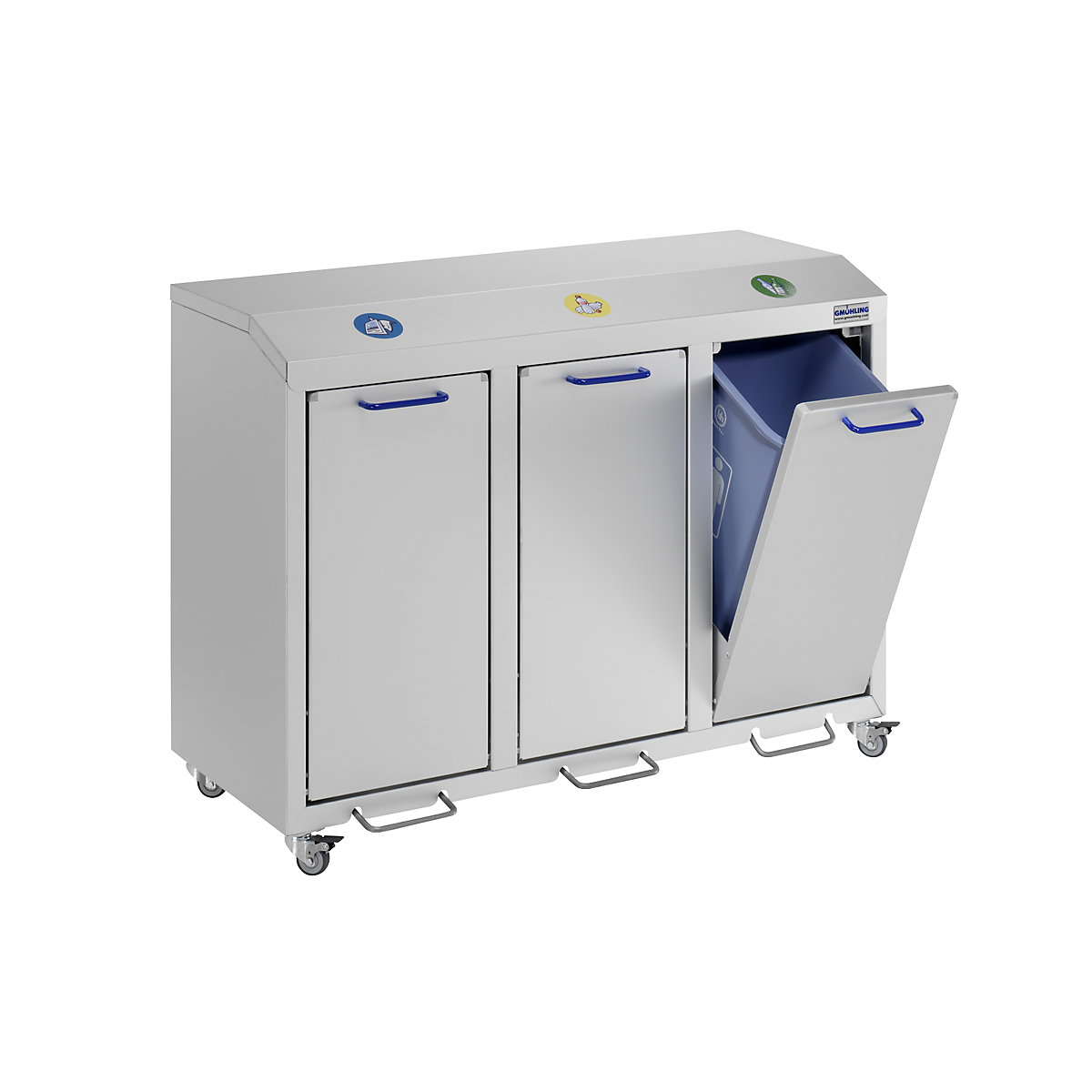 G®-COLLECT aluminium recyclable waste collector – Gmöhling