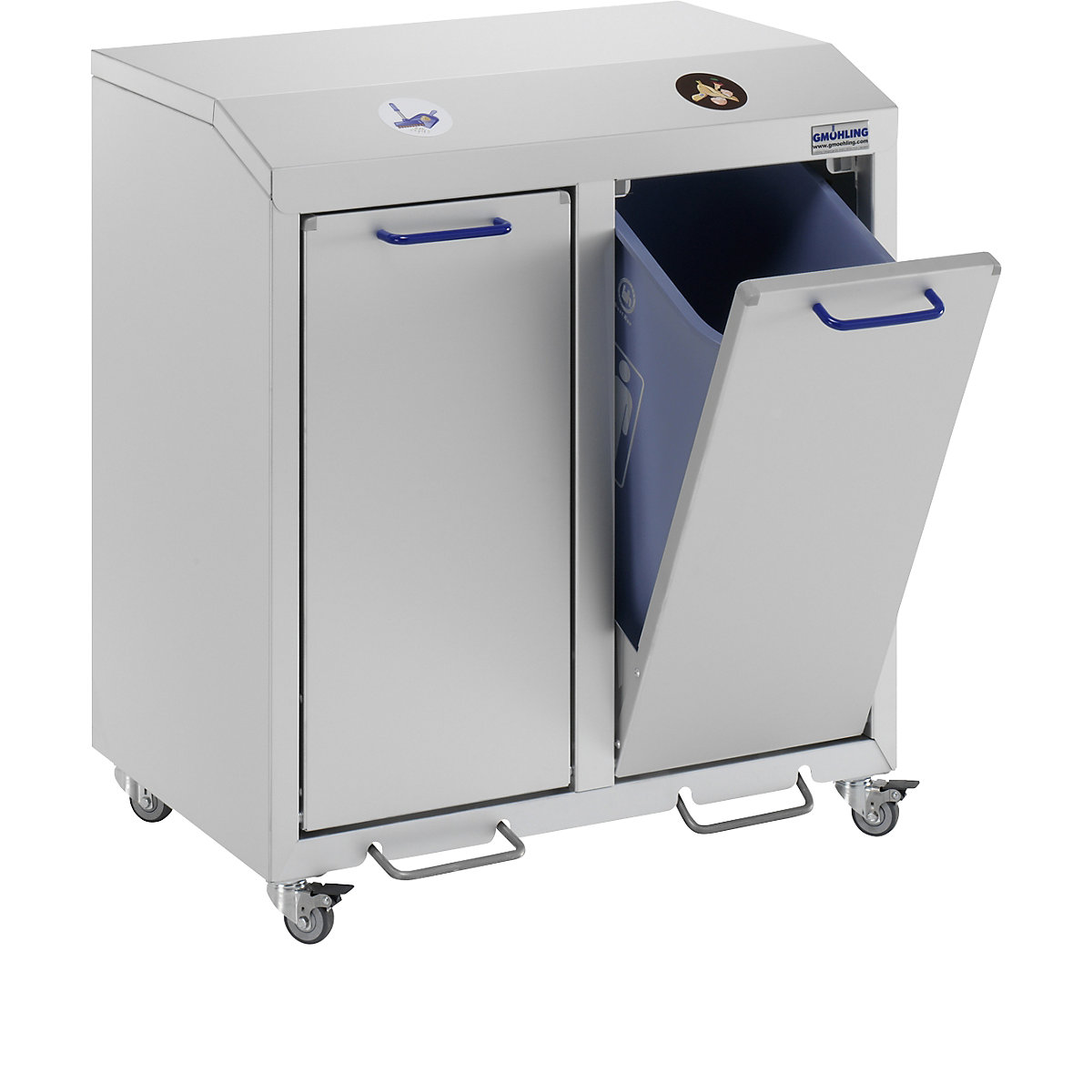 G®-COLLECT aluminium recyclable waste collector – Gmöhling