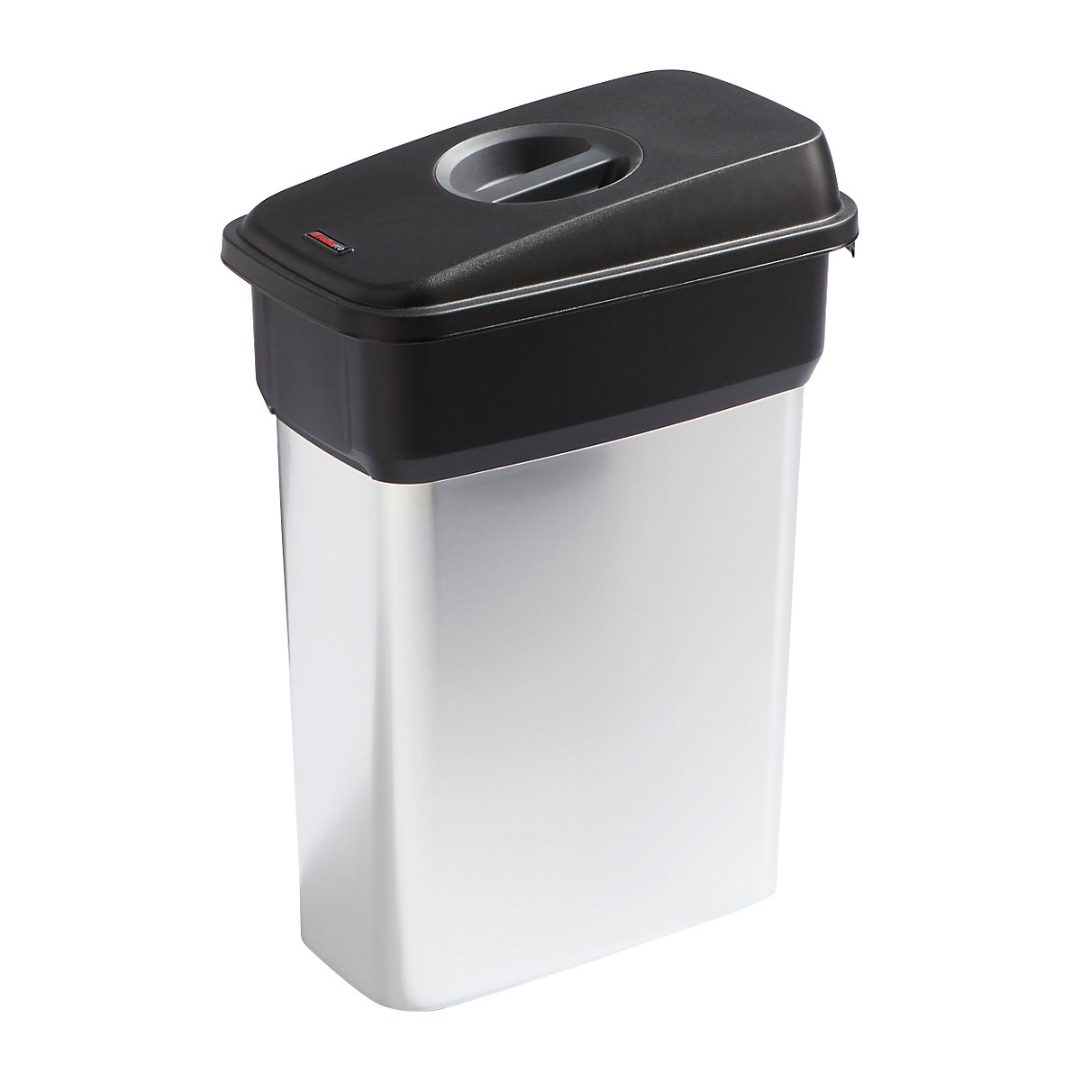 GEO recyclable waste collector – rothopro, capacity 55 l, handle recess / grey-6