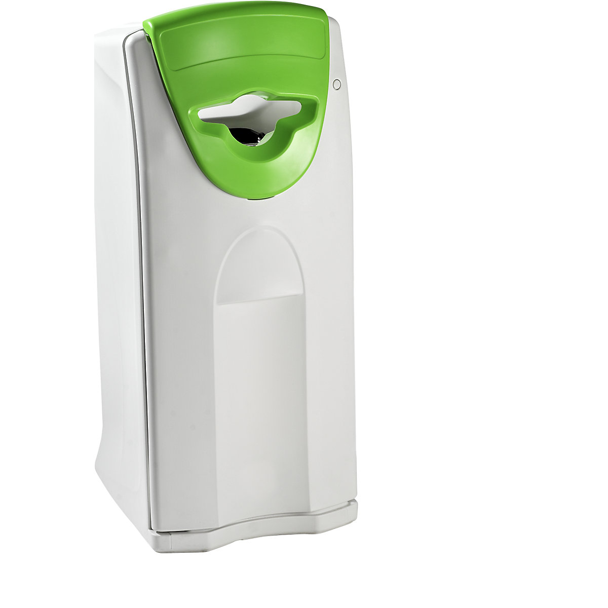 MAXI recyclable waste collector, capacity 140 l, lid with deposit channel, green attachment-5