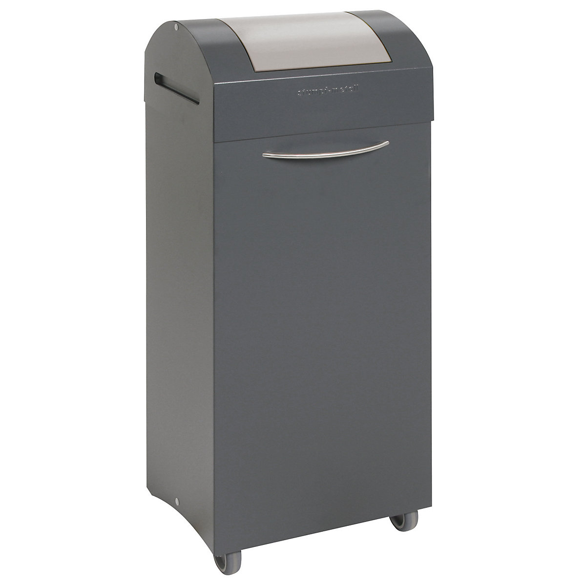 Recyclable waste collector, flame extinguishing, capacity 75 l, WxHxD 380 x 940 x 320 mm, access opening in light grey-9
