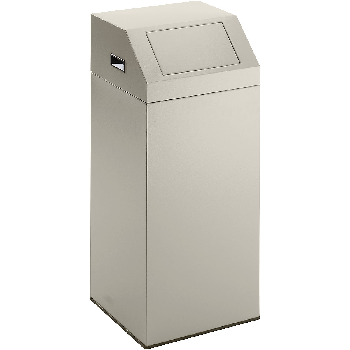 EUROKRAFTpro – Recyclable waste collector, capacity 76 l, WxHxD 380 x 890 x 380 mm, pebble grey