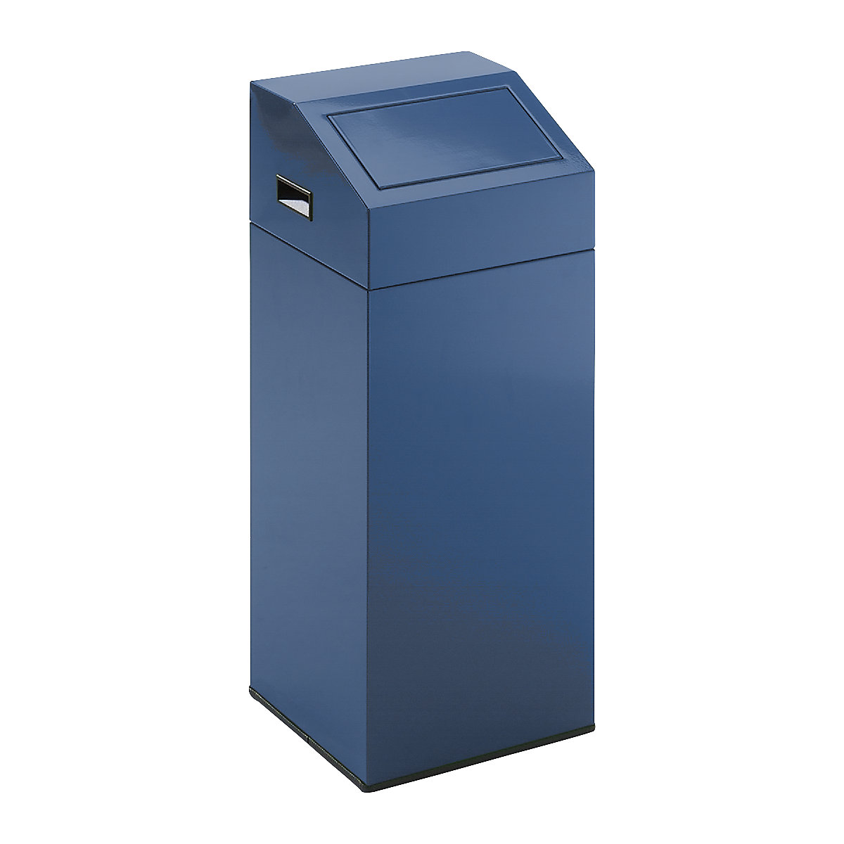 Recyclable waste collector – eurokraft pro, capacity 45 l, WxHxD 320 x 790 x 320 mm, gentian blue