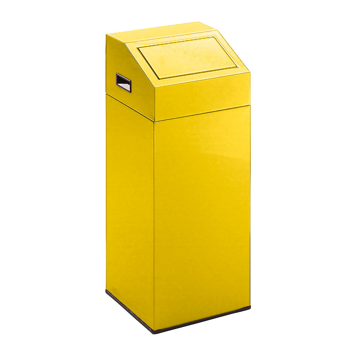 Recyclable waste collector – eurokraft pro, capacity 45 l, WxHxD 320 x 790 x 320 mm, traffic yellow