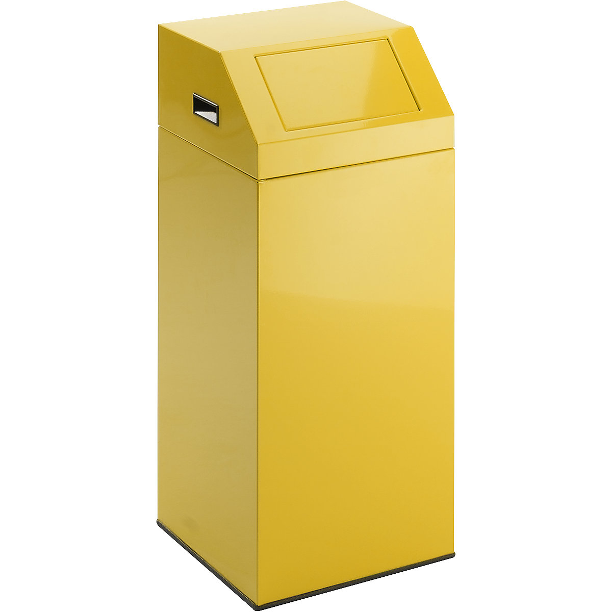 EUROKRAFTpro – Recyclable waste collector, capacity 76 l, WxHxD 380 x 890 x 380 mm, traffic yellow