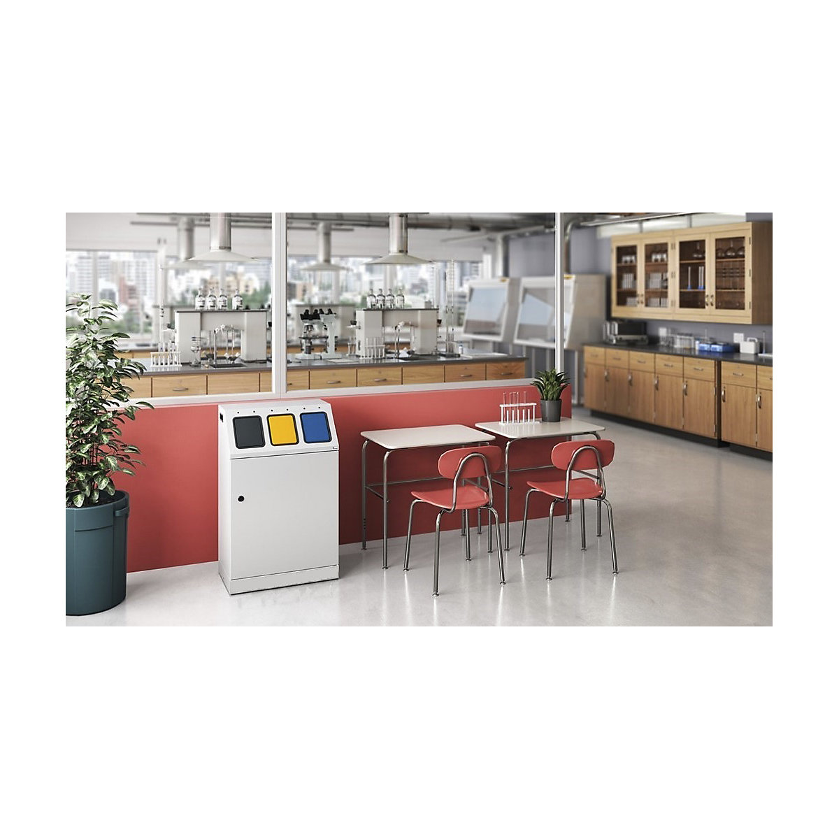 Recyclable waste collector, steel (Product illustration 8)-7