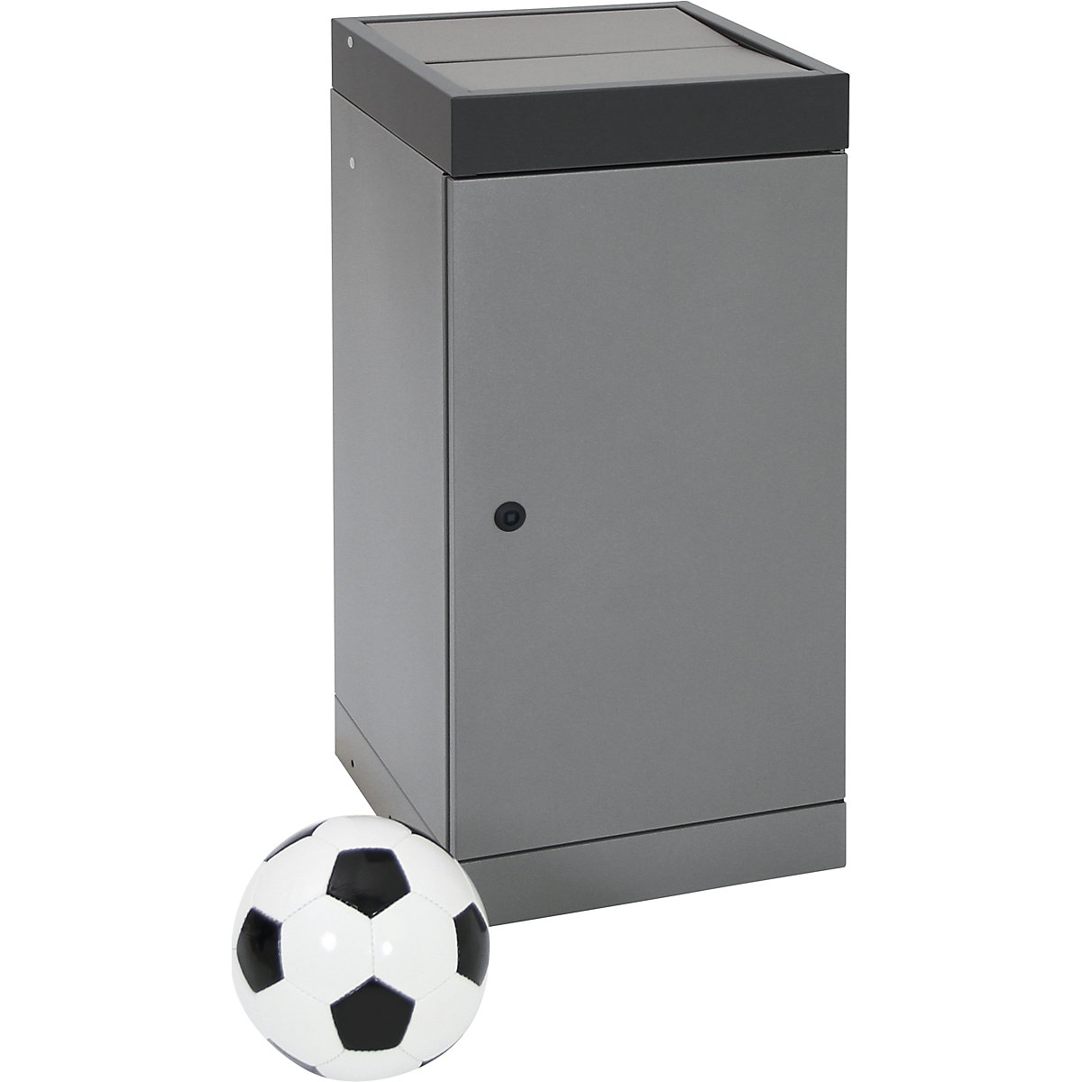 Recyclable waste collector with hinged door (Product illustration 4)-3