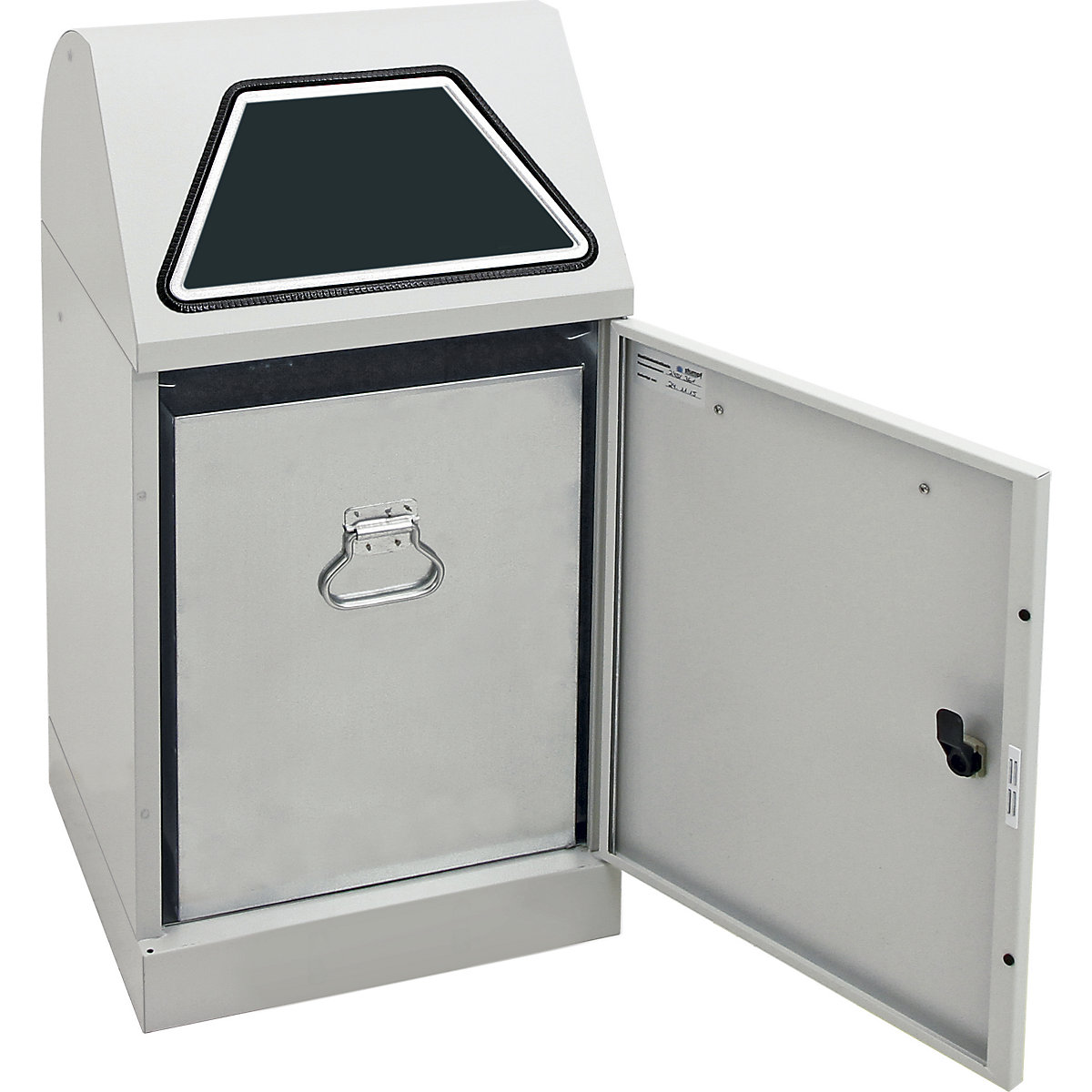 Recyclable waste container, manually operated access flap (Product illustration 39)-38