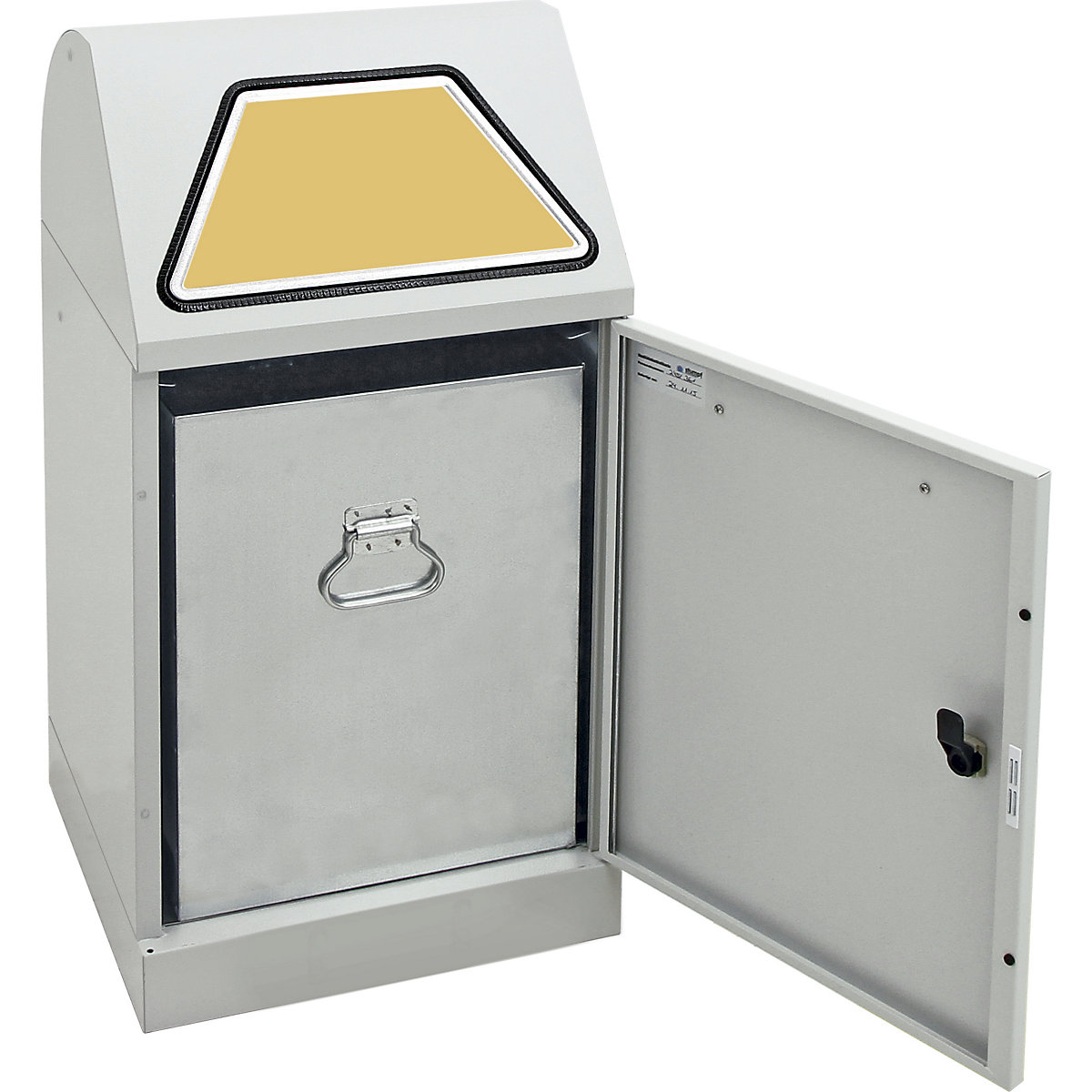 Recyclable waste container, manually operated access flap (Product illustration 44)-43