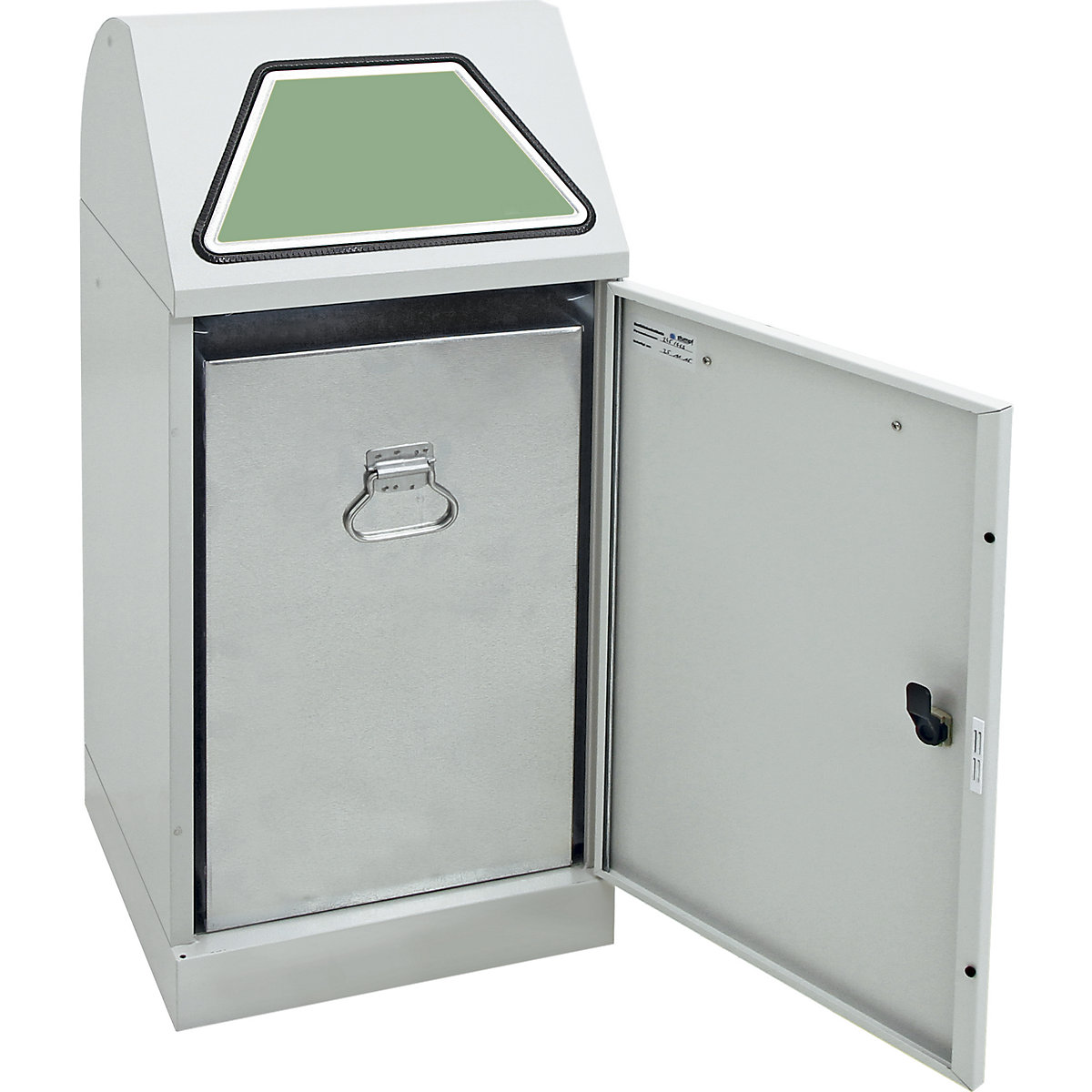 Recyclable waste container, manually operated access flap (Product illustration 48)-47