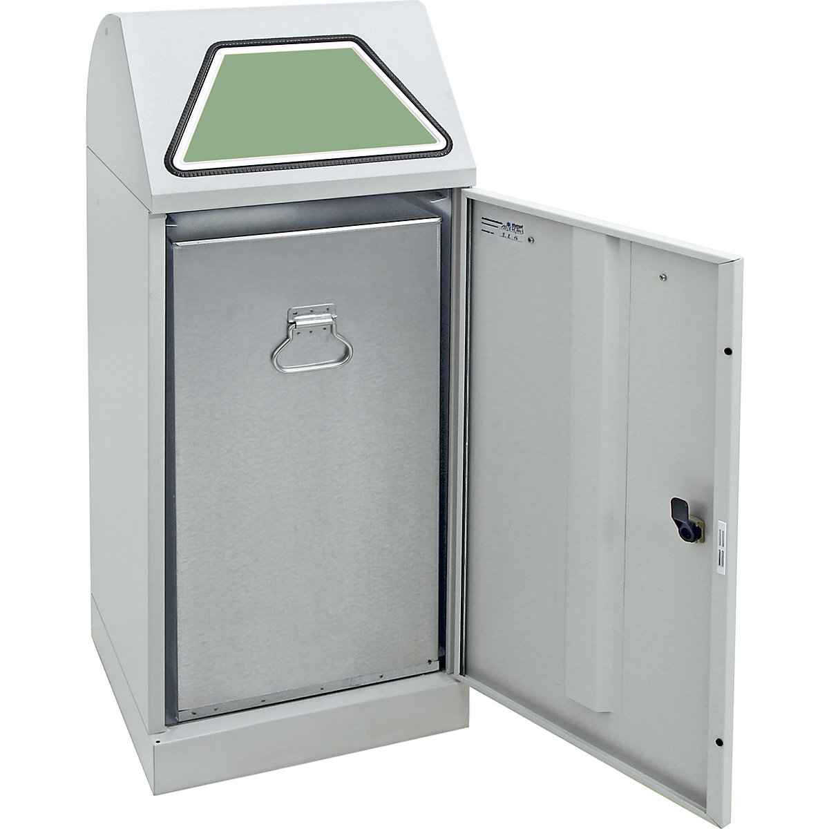 Recyclable waste container, manually operated access flap (Product illustration 43)-42