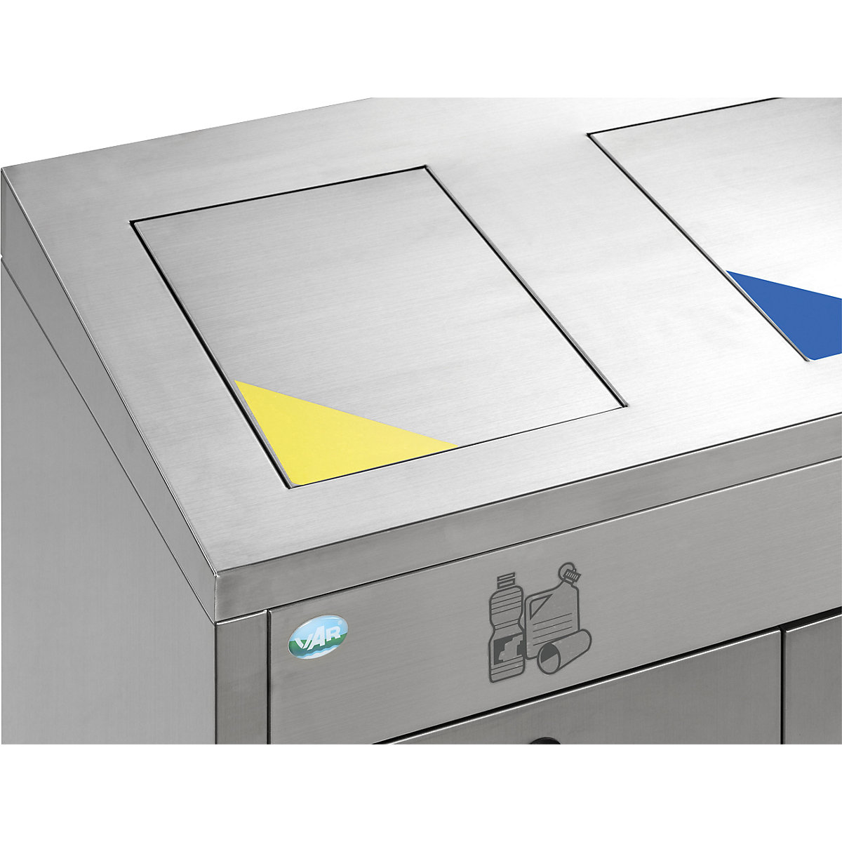 Recyclable waste sorting system, stainless steel – VAR (Product illustration 3)-2