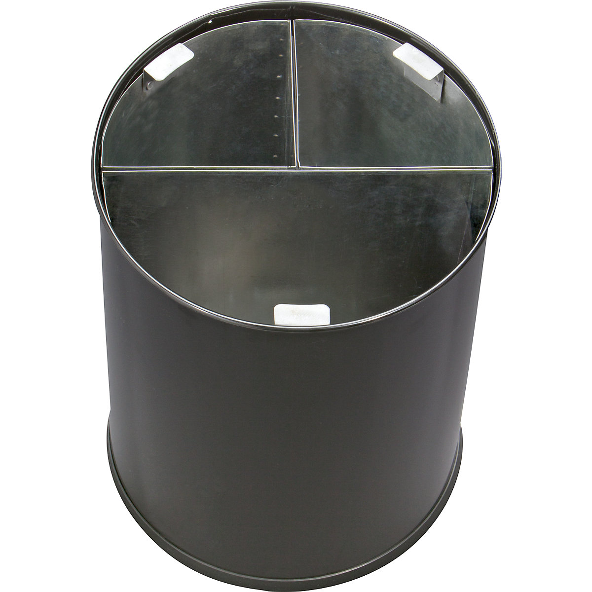 Rubbish bin with 3-compartment sorting – Probbax (Product illustration 4)-3
