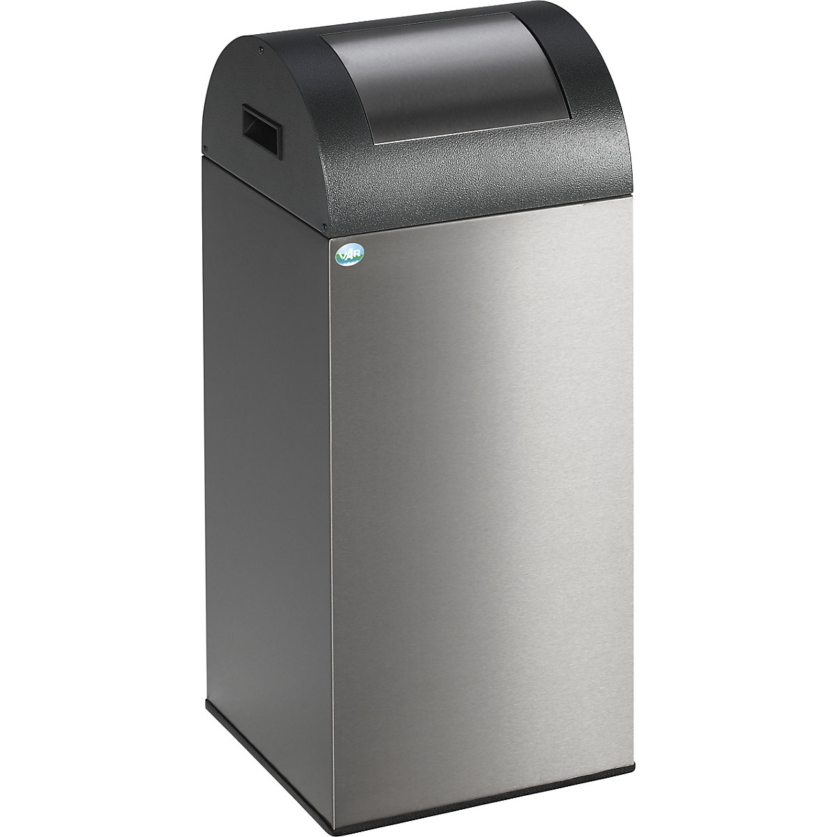Self extinguishing recyclable waste collector – VAR, capacity 60 l, WxHxD 320 x 800 x 320 mm, stainless steel-8