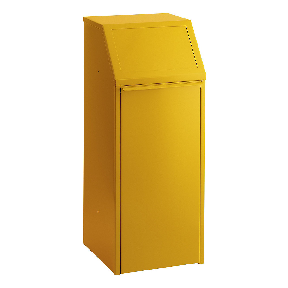 Sheet steel recyclable waste collector, capacity 70 l, WxHxD 408 x 1007 x 405 mm, yellow-2