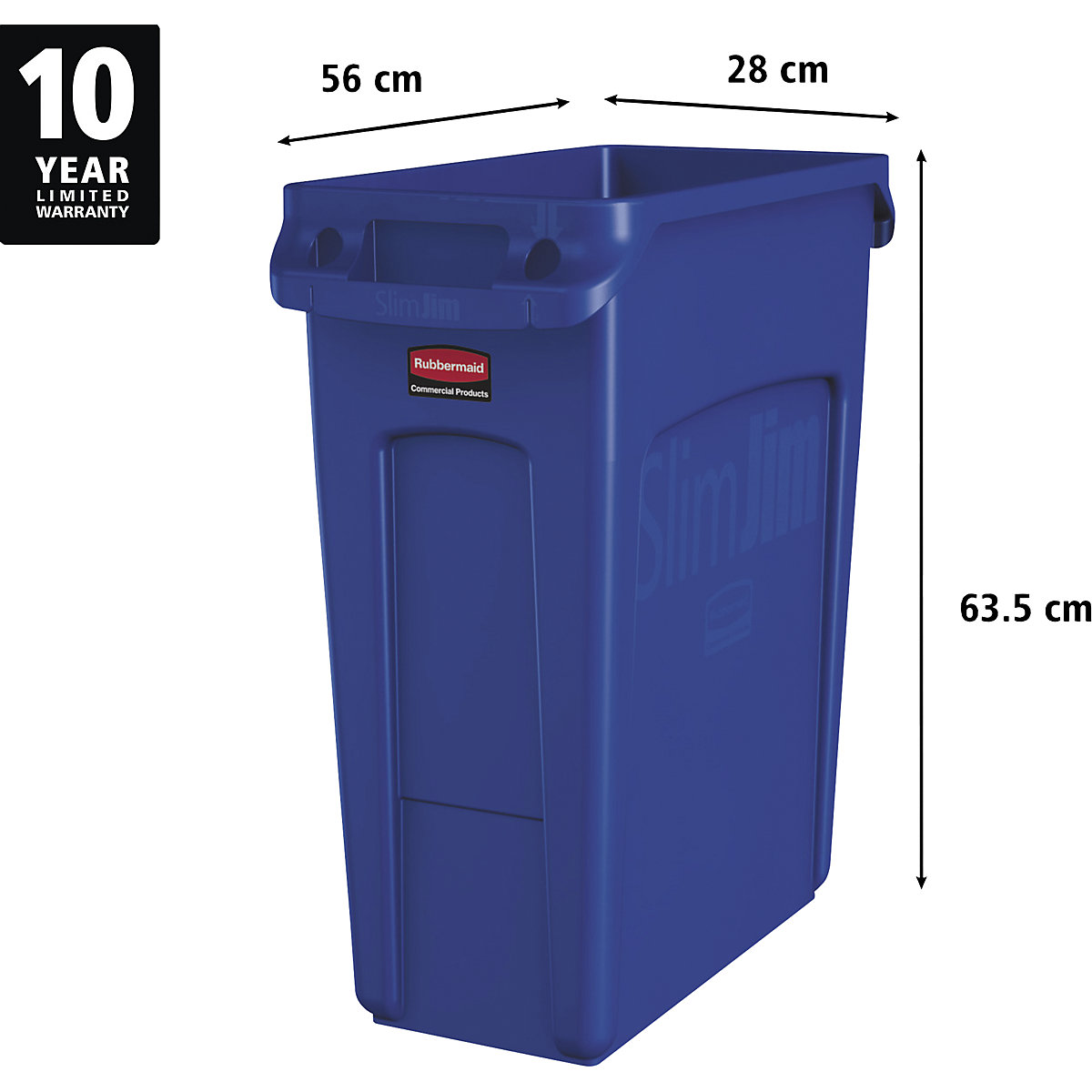 Waste bin SLIM JIM® – Rubbermaid (Product illustration 3)-2