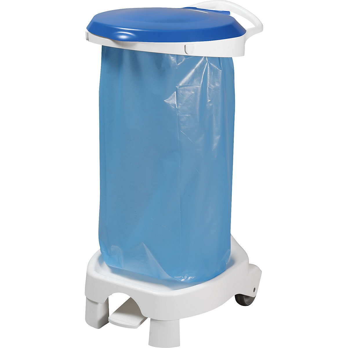 Pedal operated waste sack stand with castors (Product illustration 9)-8