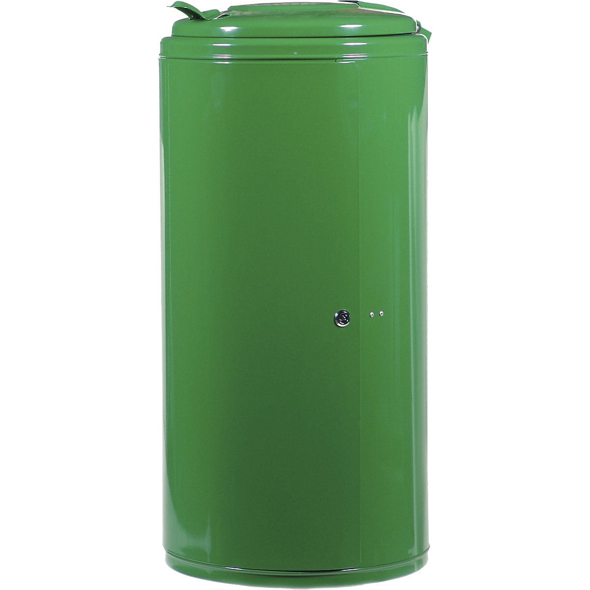Waste collector, capacity 120 l, HxWxD 990 x 470 x 535 mm, green-1