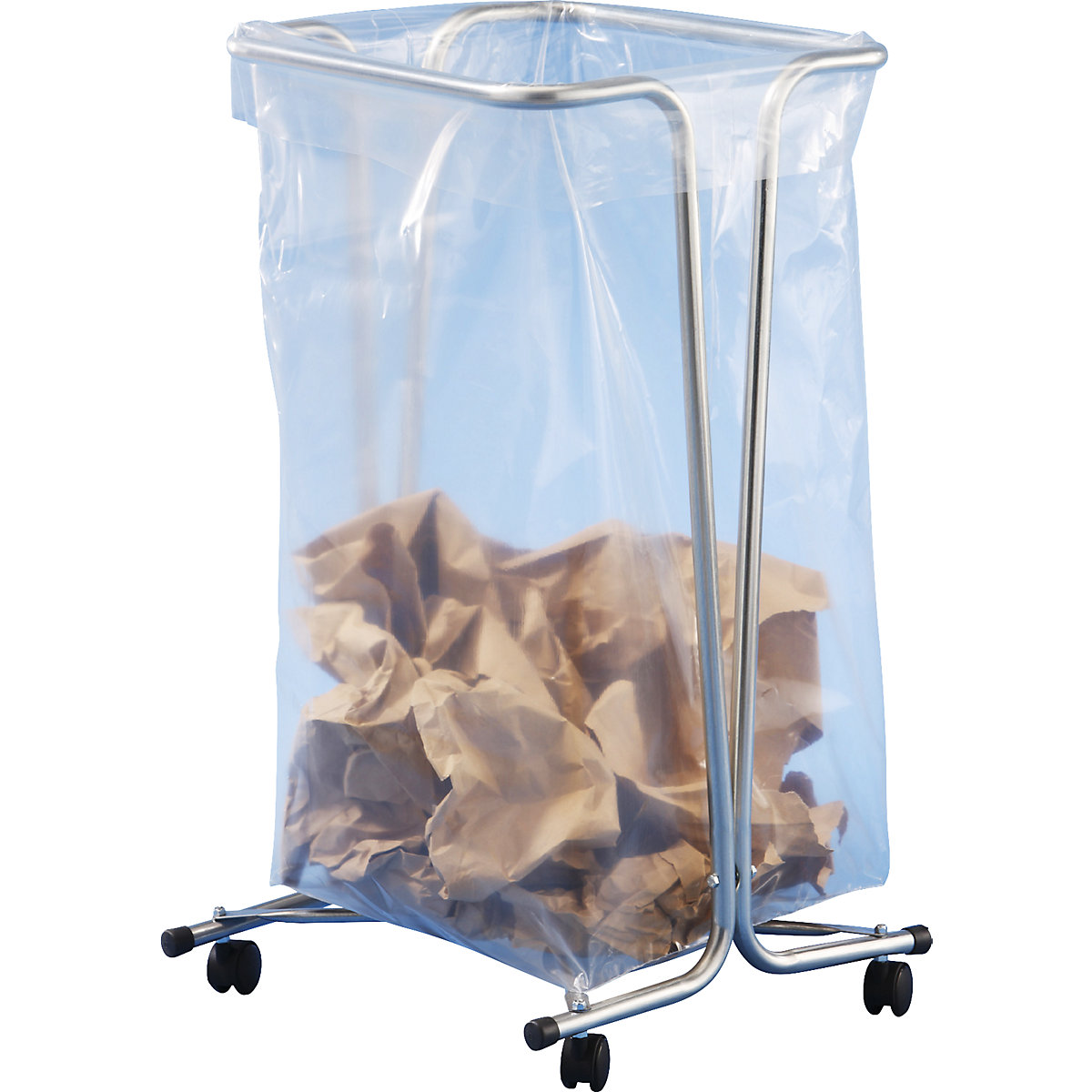 Waste sack holder with castors – Mottez (Product illustration 3)-2