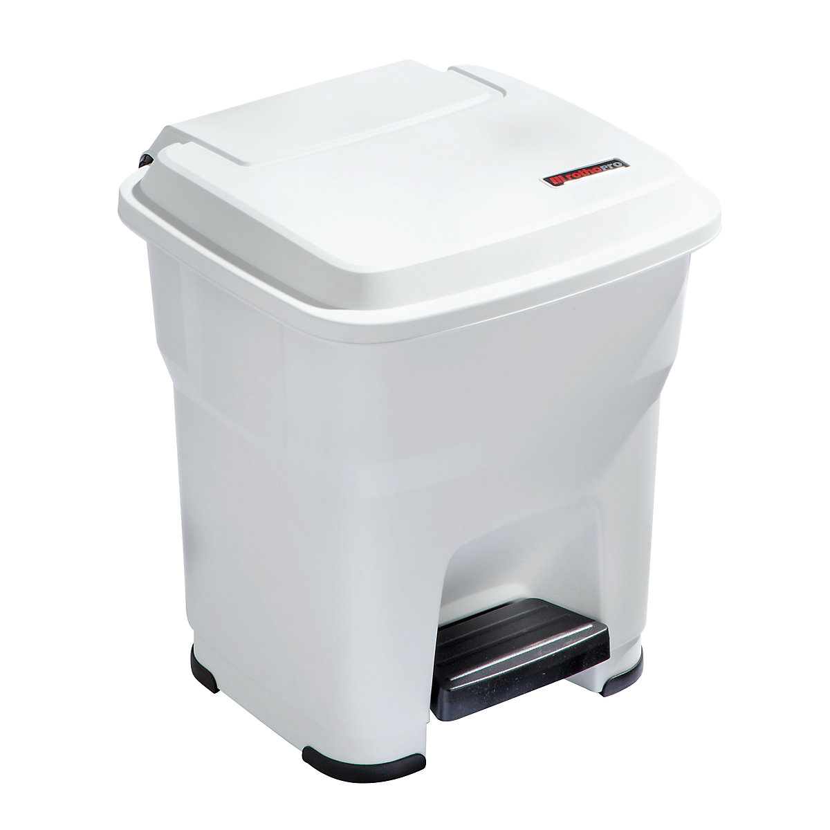 rothopro – HERA waste collector with pedal, capacity 35 l, WxHxD 390 x 440 x 390 mm, white