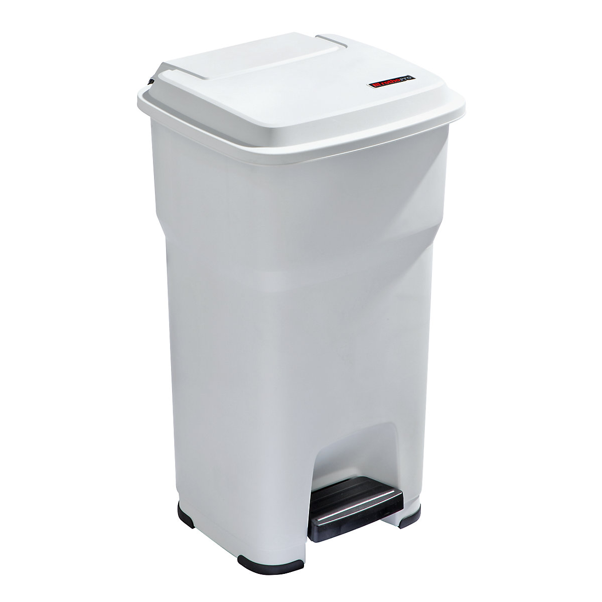 HERA waste collector with pedal – rothopro, capacity 60 l, WxHxD 390 x 690 x 390 mm, white-10