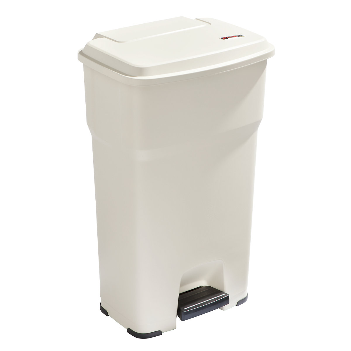 rothopro – HERA waste collector with pedal, capacity 85 l, WxHxD 490 x 790 x 390 mm, beige